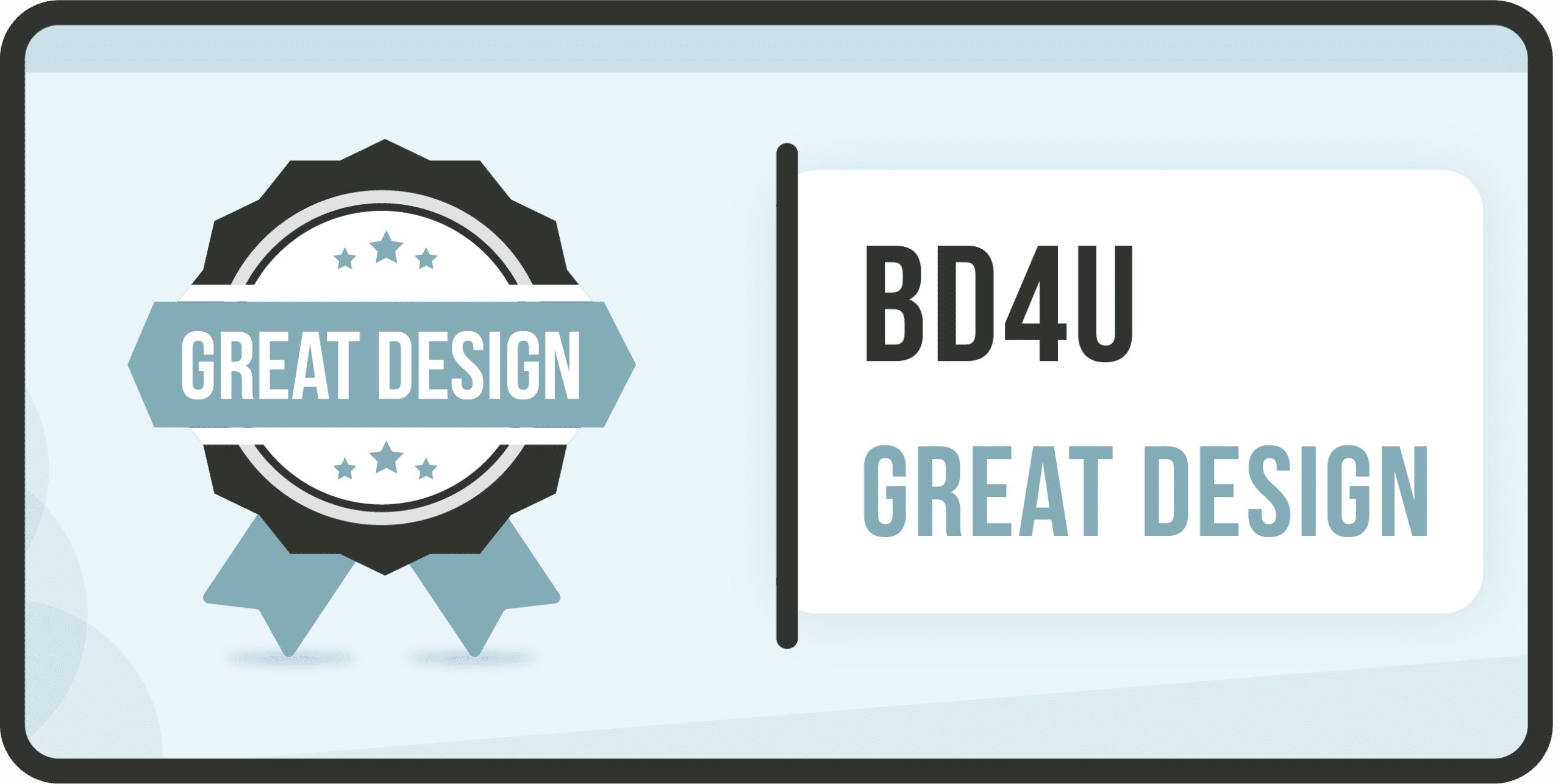 great design BD4U award