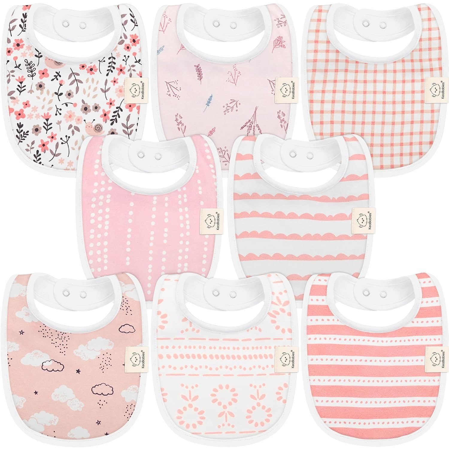 KeaBabies Organic Baby Bibs