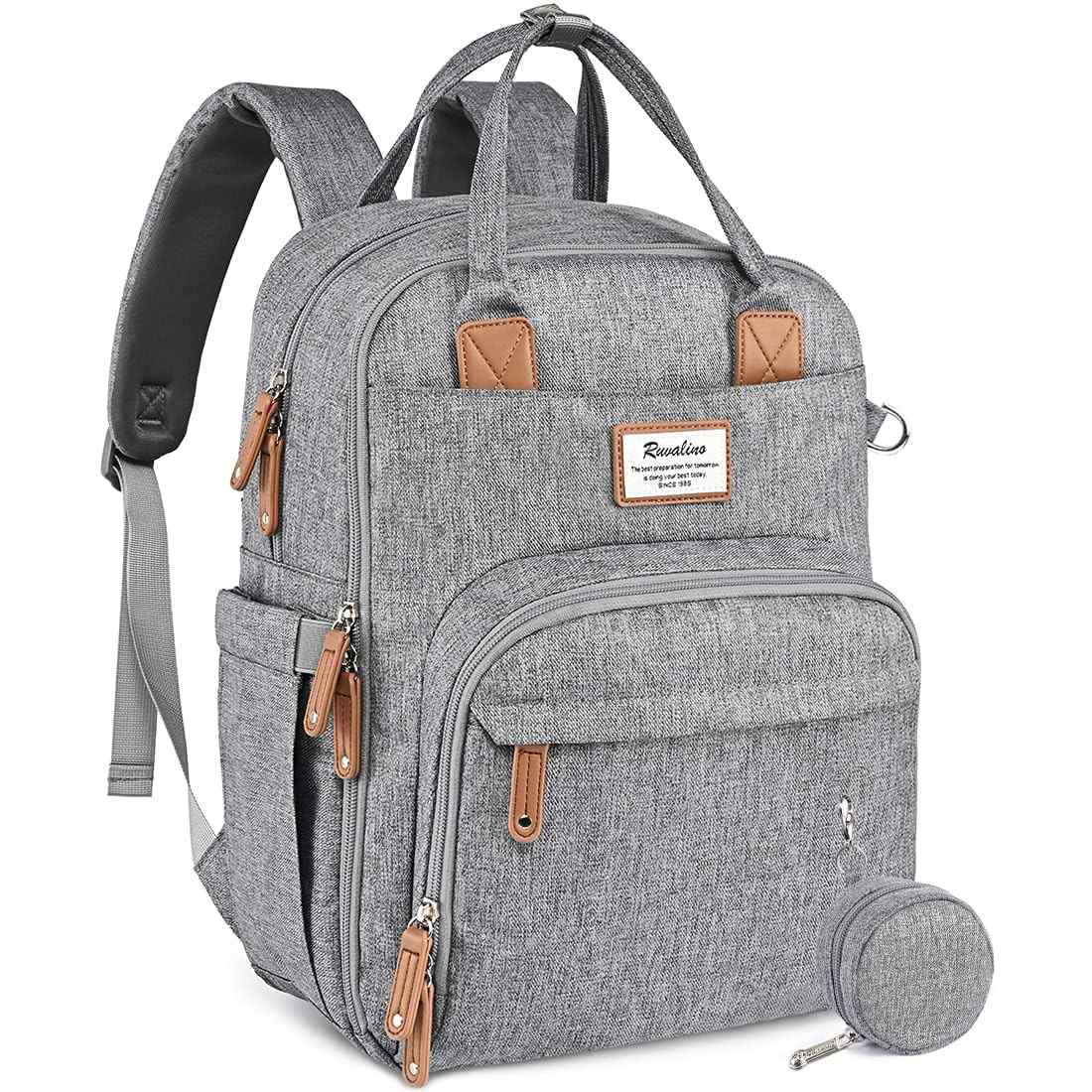 RUVALINO Diaper Travel Backpack