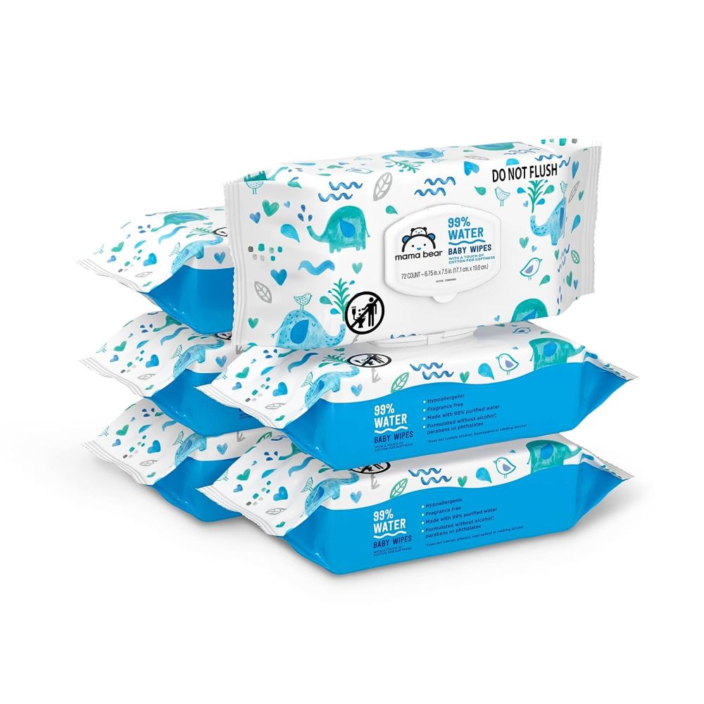 amazon brand baby wipes - great design