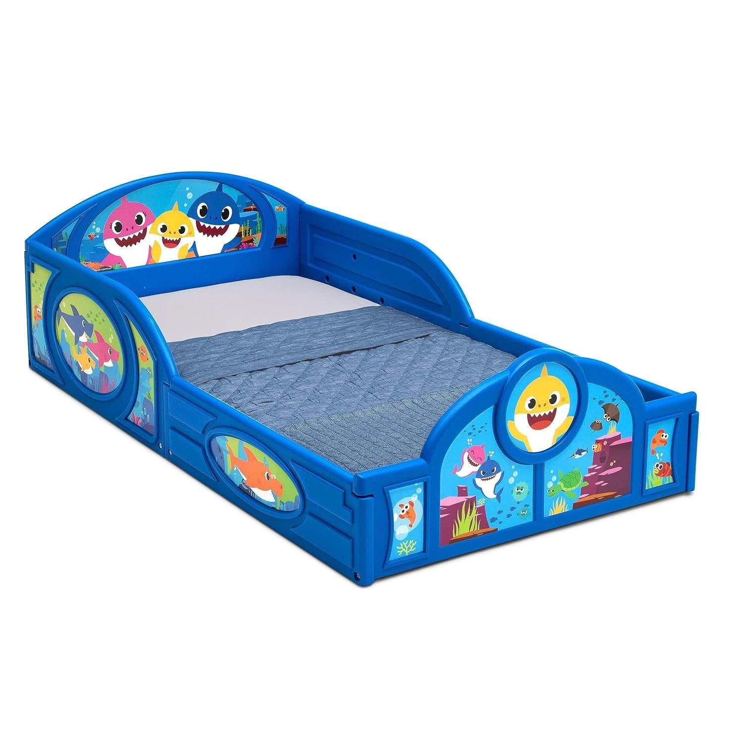 Delta Children Baby Shark Plastic Bed