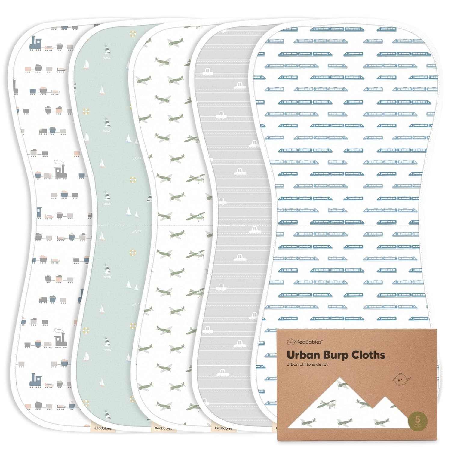 KeaBabies Organic Burp Cloths
