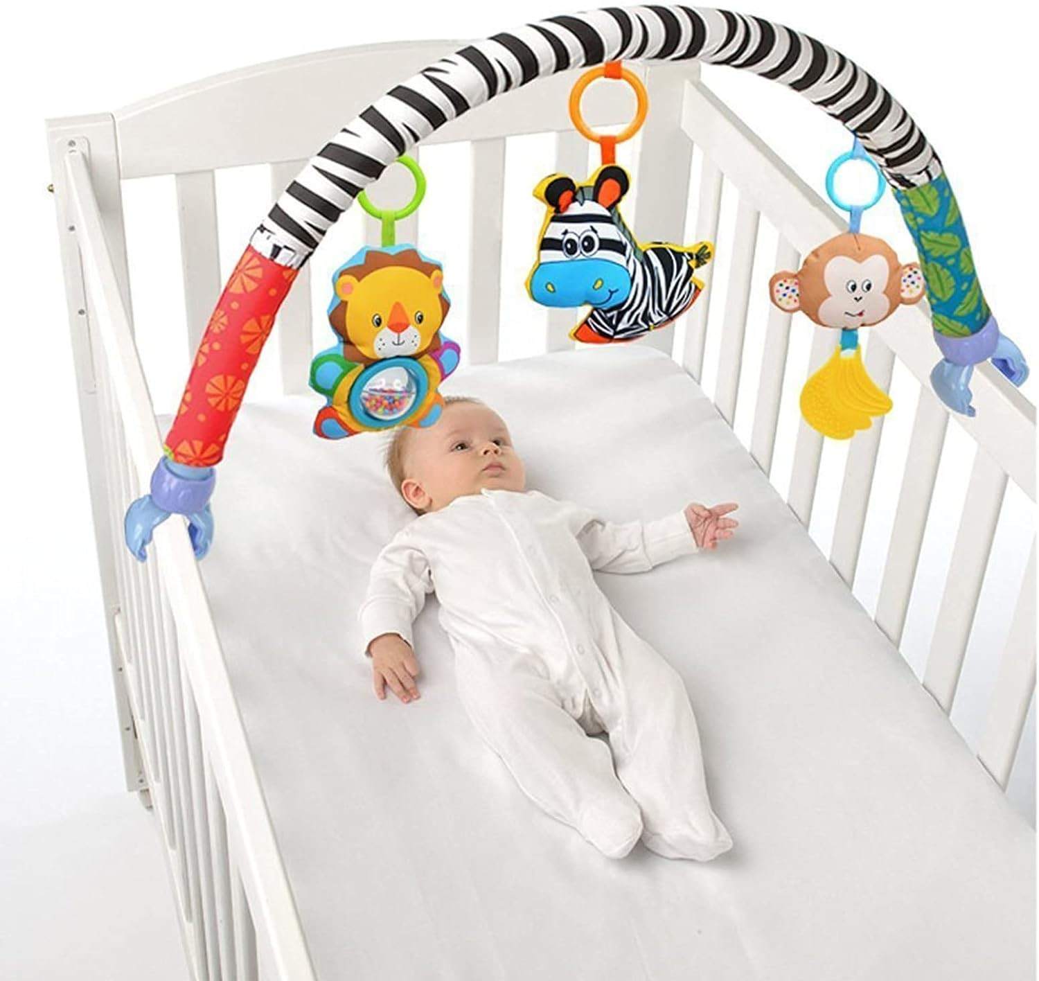 4. VX-Star Baby Travel Play Arch Crib Accessory - Multi-Color