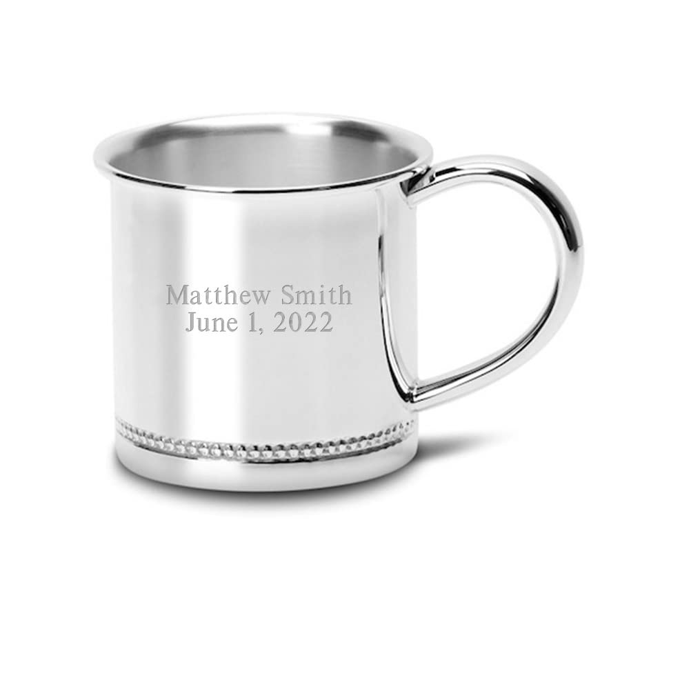 CUNILL Personalized Silverplate Baby Cup
