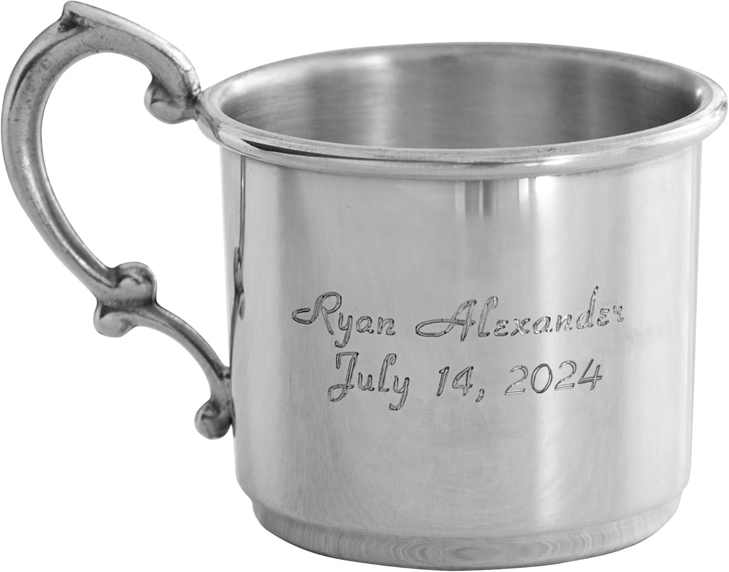 Let's Make Memories Personalized Silver Baby Cup