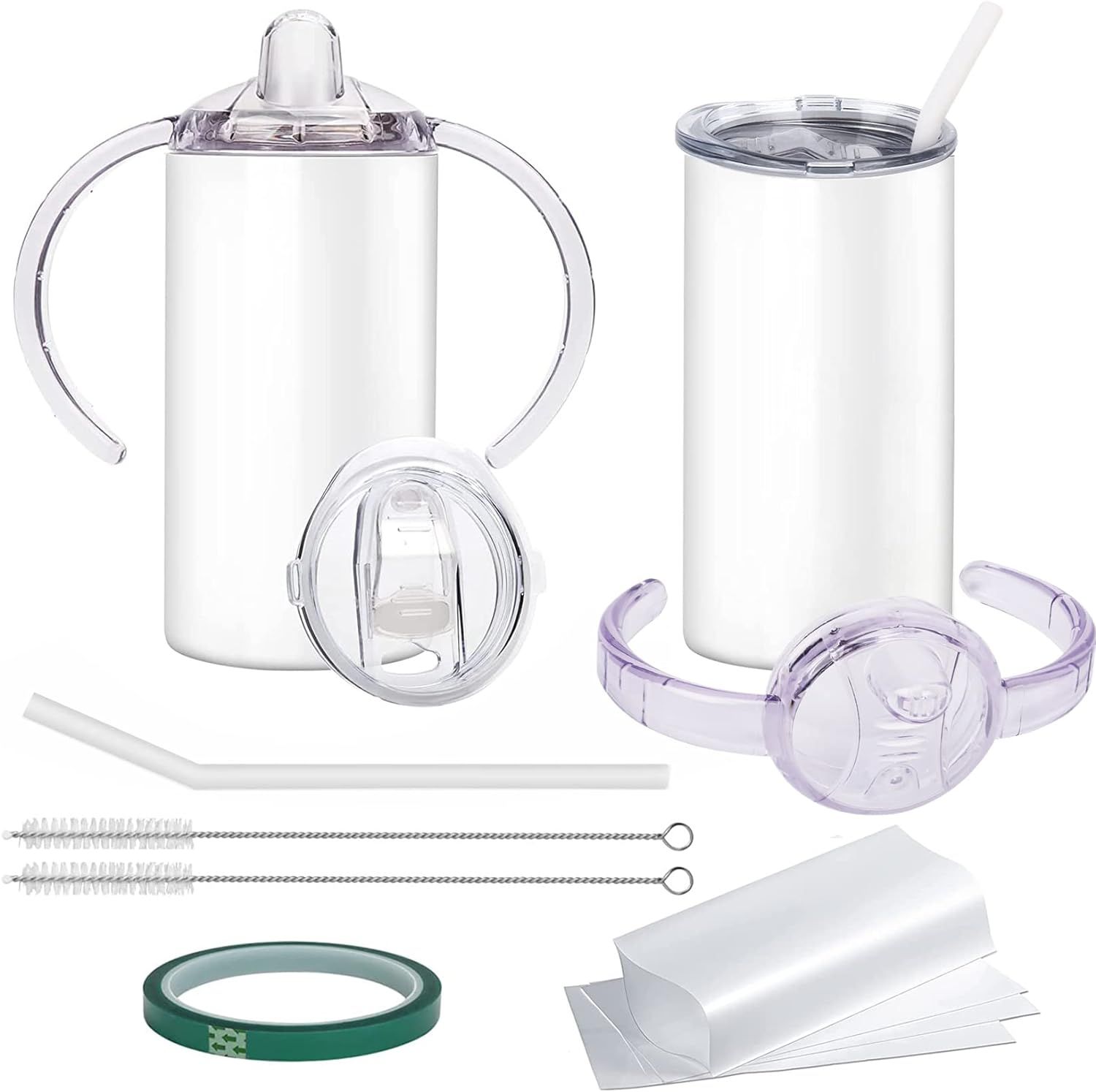 Rommeka Sublimation Skinny Sippy Cup