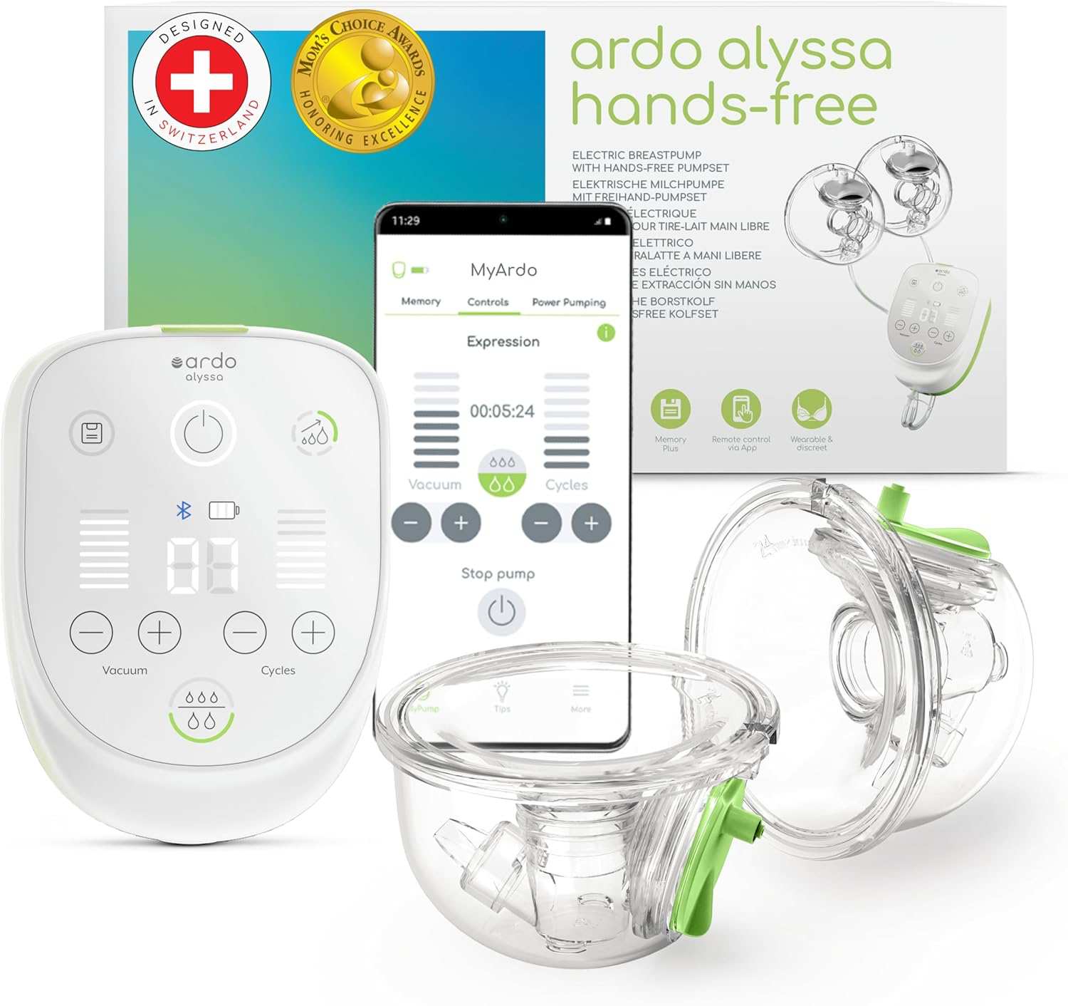Ardo Alyssa Hands-Free Hospital-Grade Breast Pump