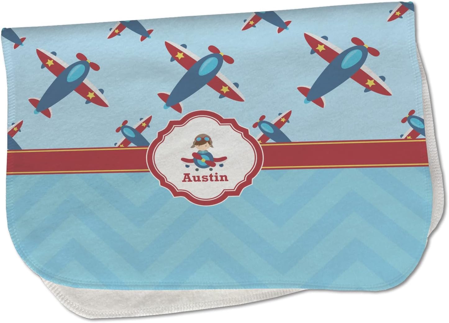 Baby Milano Airplane Theme Burp Cloth