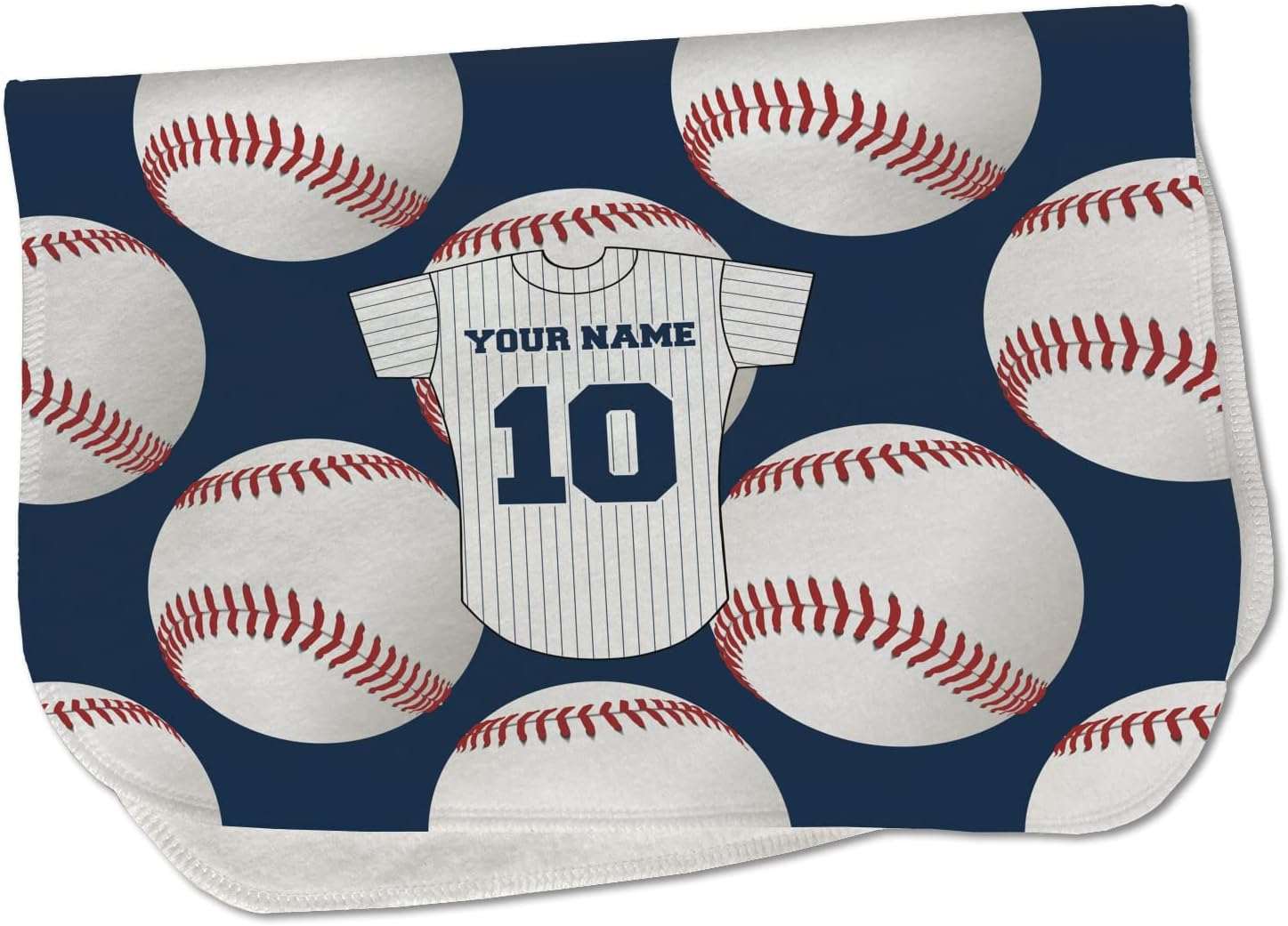 Baby Milano Baseball Jersey Burp Cloth