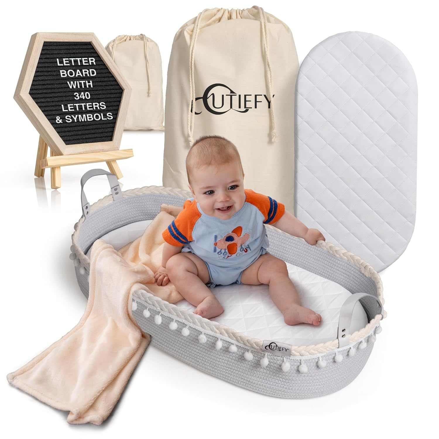 Cutiefy Baby Changing Basket