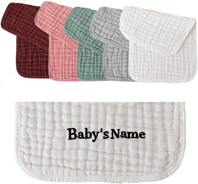DANCEBEAR Personalized Burp Cloth