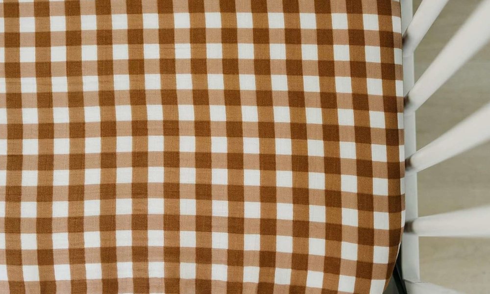 Gingham Crib Sheet