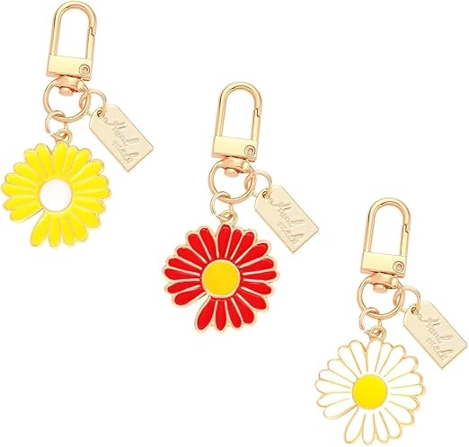 HOSBY Daisy Flowers Keychains