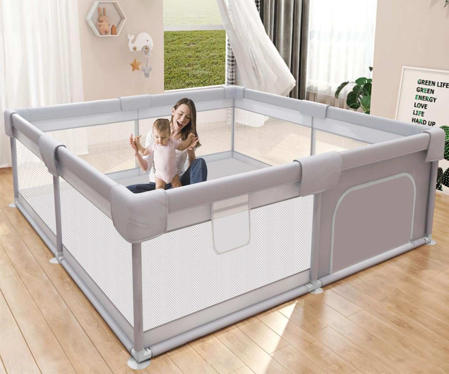 Hiaksedt Baby Playpen