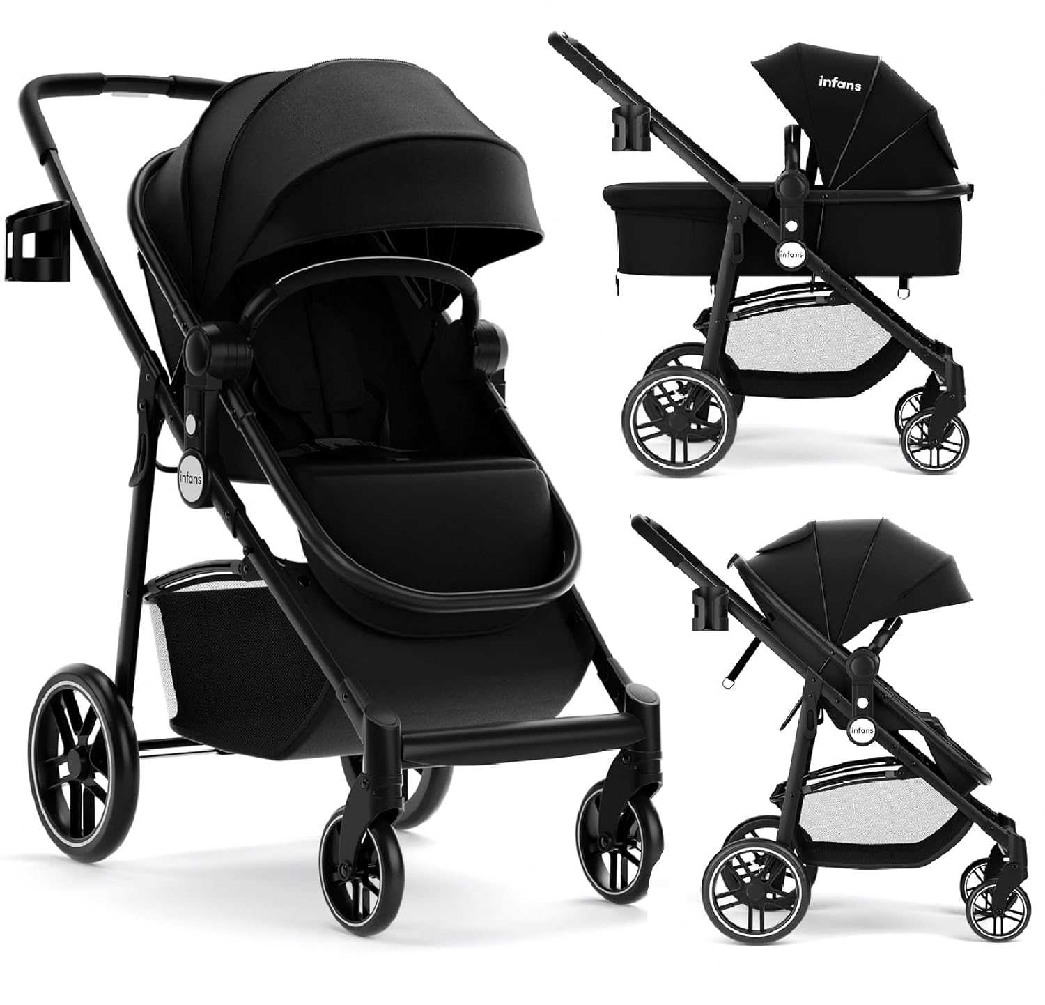 INFANS 2 in-1 Baby Stroller