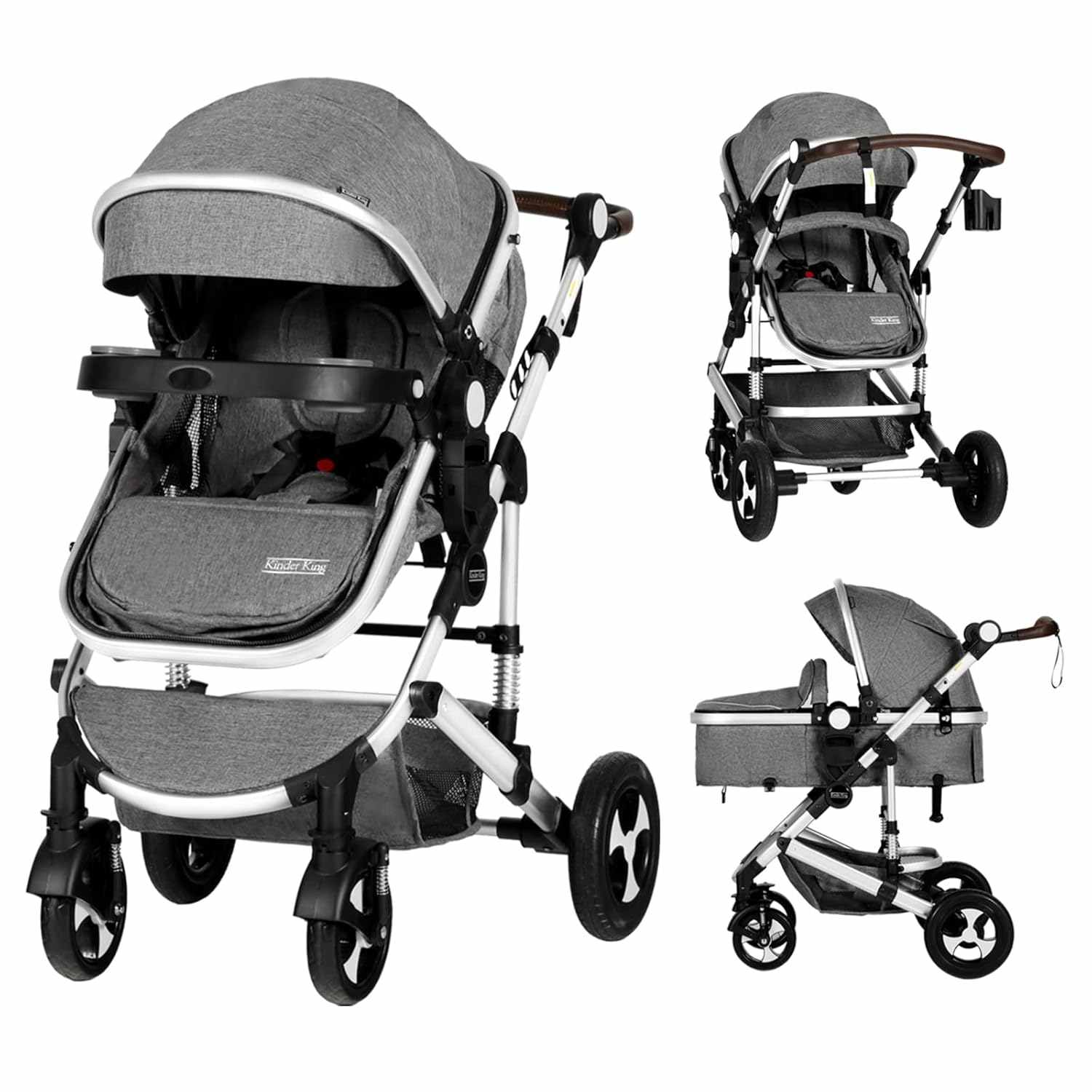 Kinder King 3 in 1 Reversible Stroller
