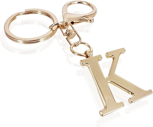 LAXPICOL Gold Letter Keychain