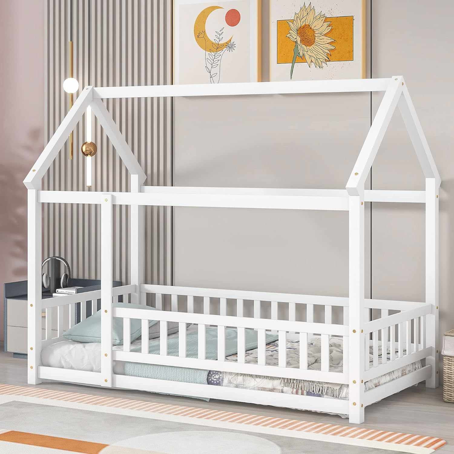 LLS Twin Floor Bed Frame