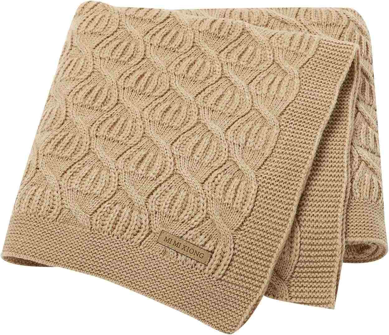 Opewod Knitted Cellular Baby Blanket