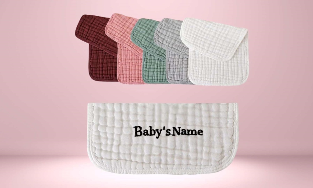 Personalized Burp Cloths
