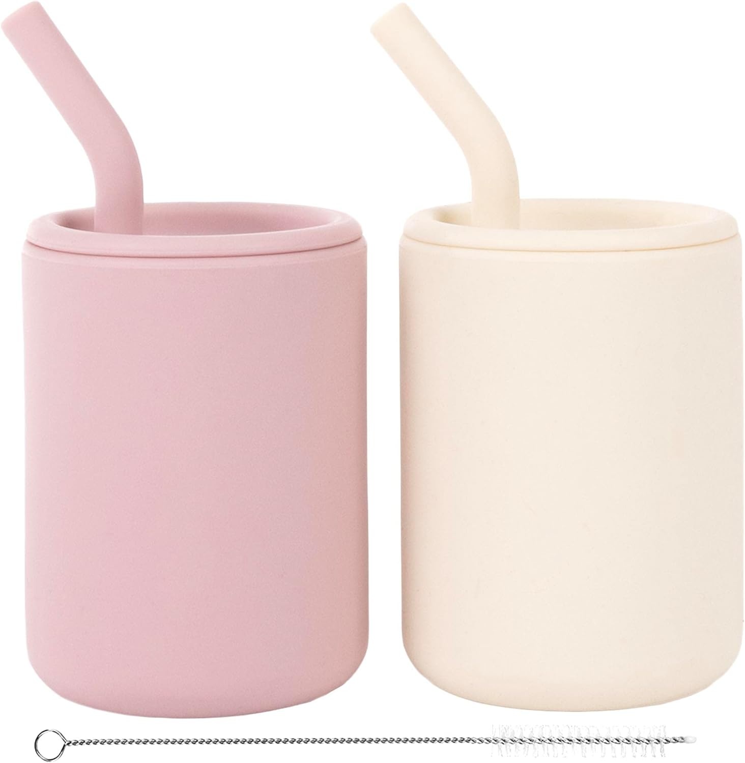 WeeSprout Silicone Baby Cups With Straws