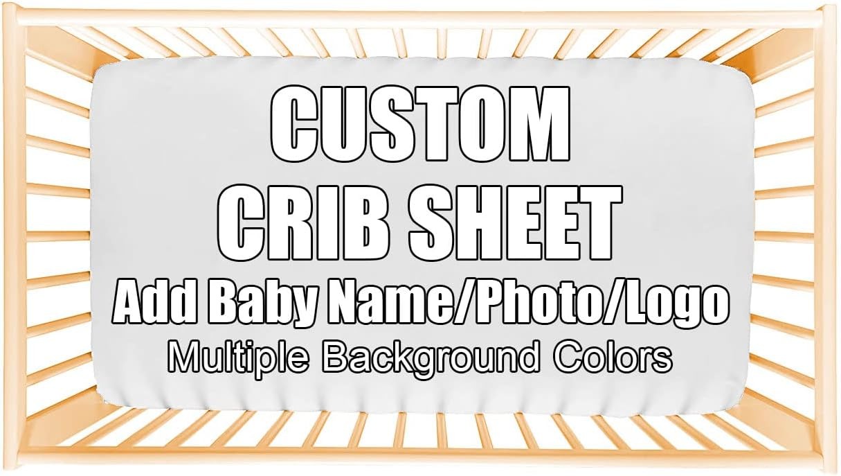 AMAPARK Custom Fitted Crib Sheet