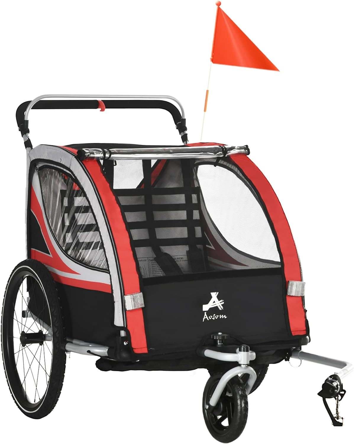 Aosom 2-in-1 Walk Trailer