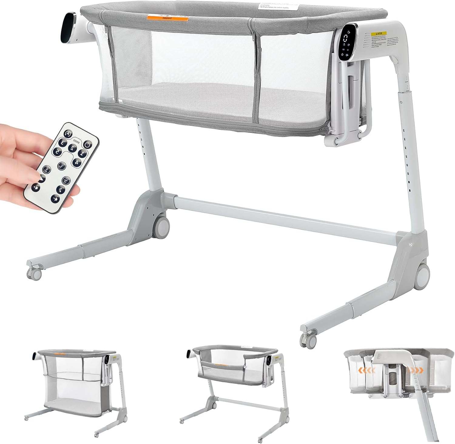 BABHAMNESS 4 in 1 Smart Baby Bassinet