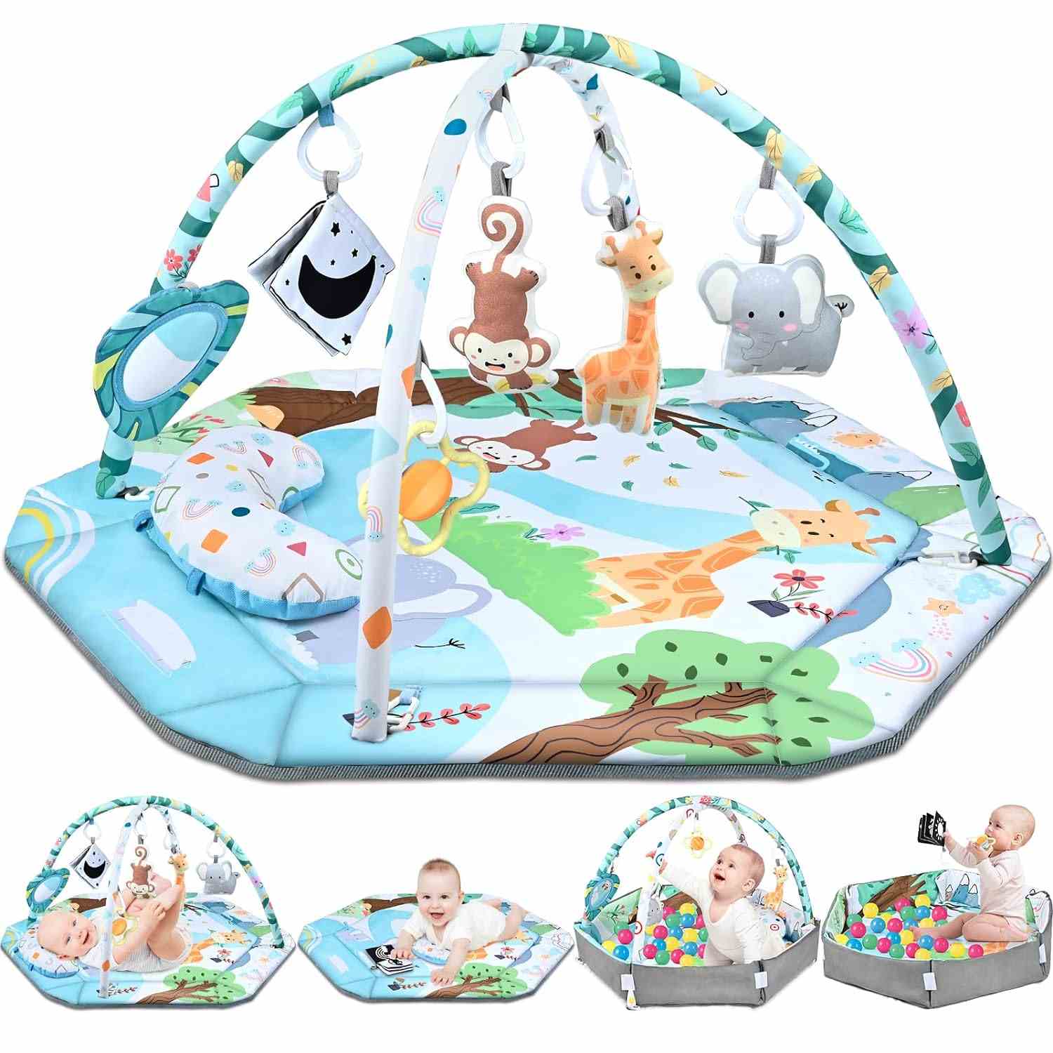 Jyusmile Baby Gym Play Mat