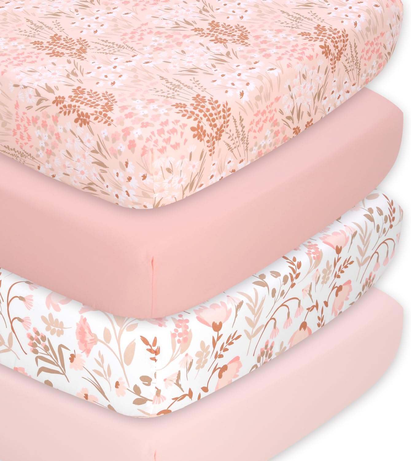 The Peanutshell Baby Girl Crib Sheets