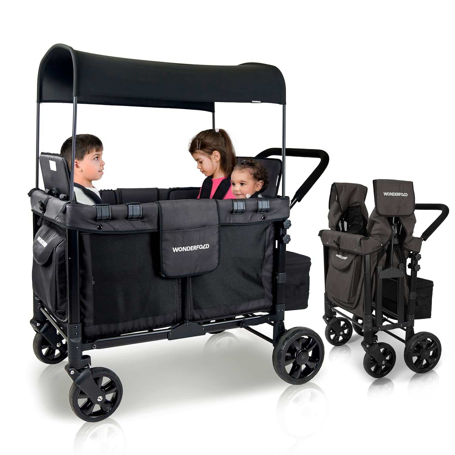 WONDERFOLD 4 Seat Stroller Wagon
