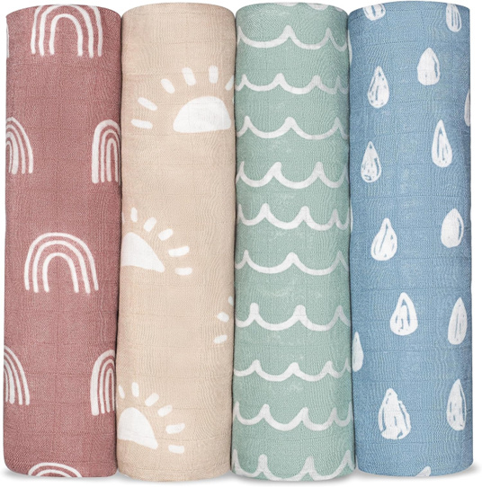 comfy cubs muslin blanket - runner up