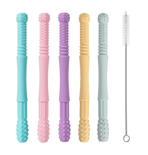 ekala silicone baby teething tubes - smart hollow structure