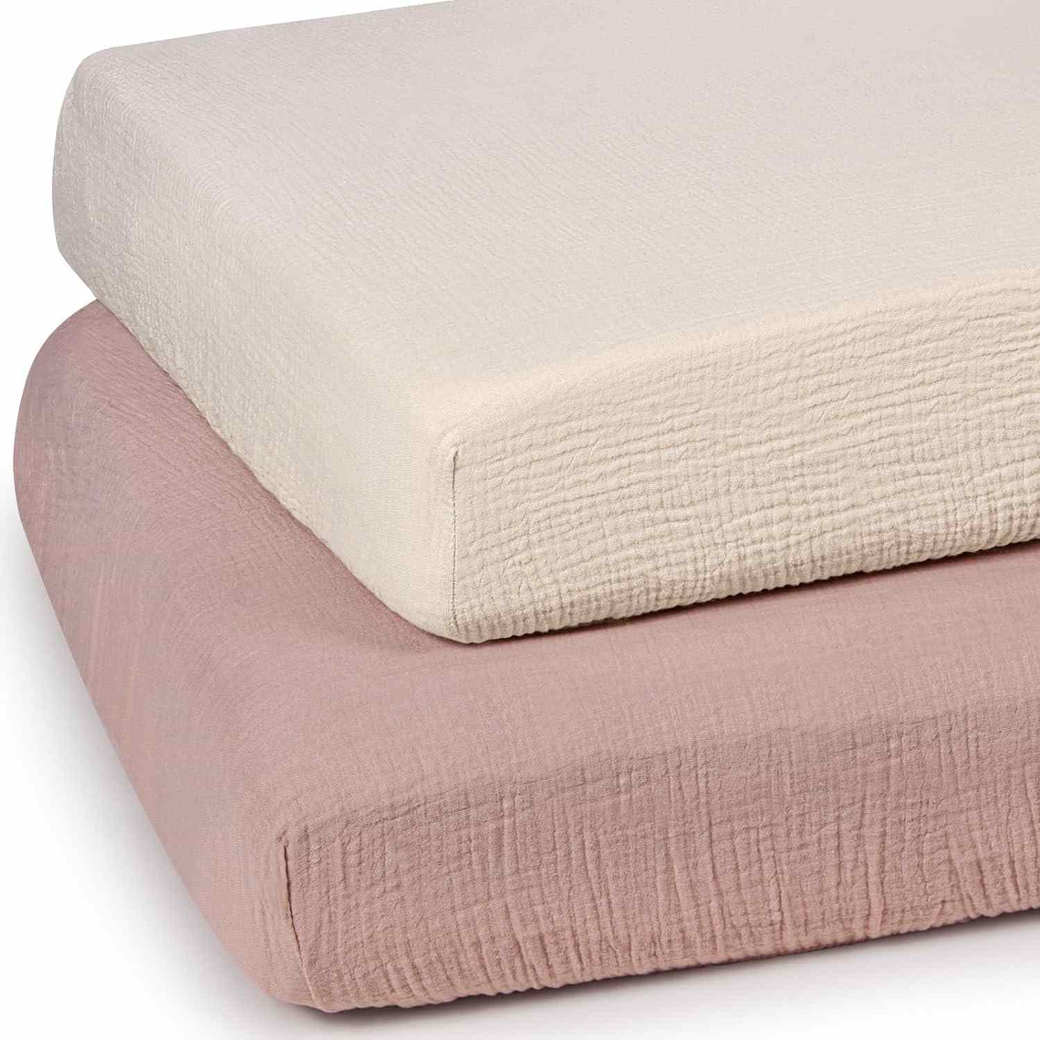 lulumoon Mini Crib Sheets Muslin