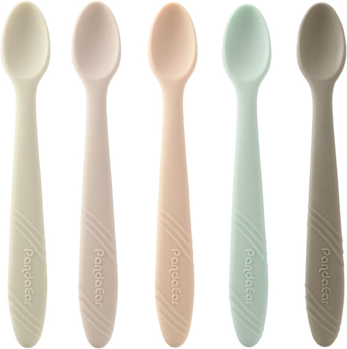 pandaear silicone baby spoons - ideal for learning