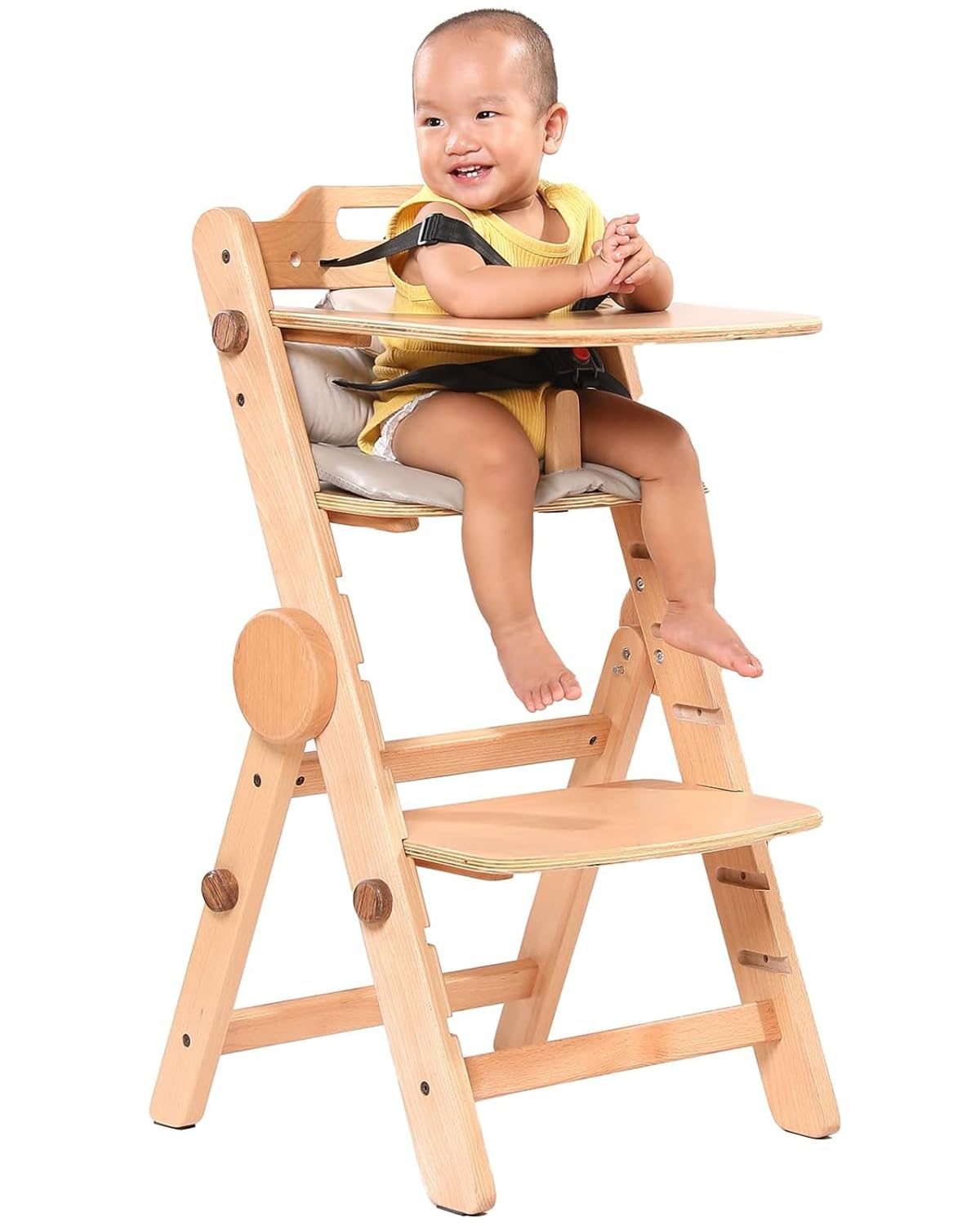 AIMOADO Wooden High Chair