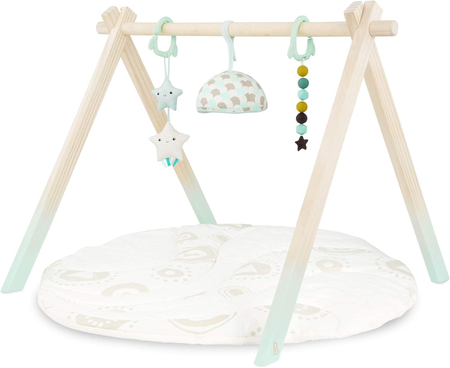 B. toys Wooden Baby Play Gym