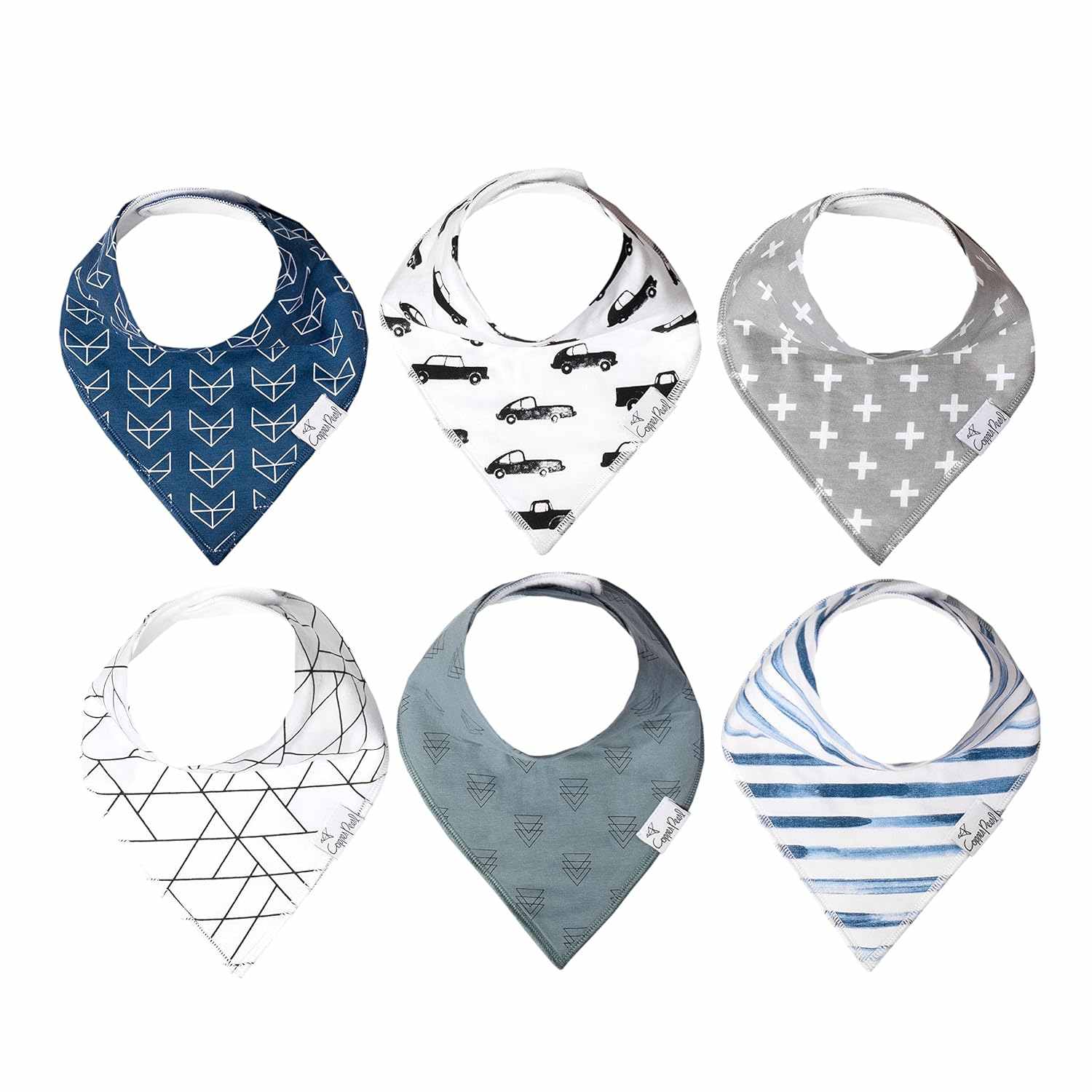Copper Pearl Baby Bandana Bibs