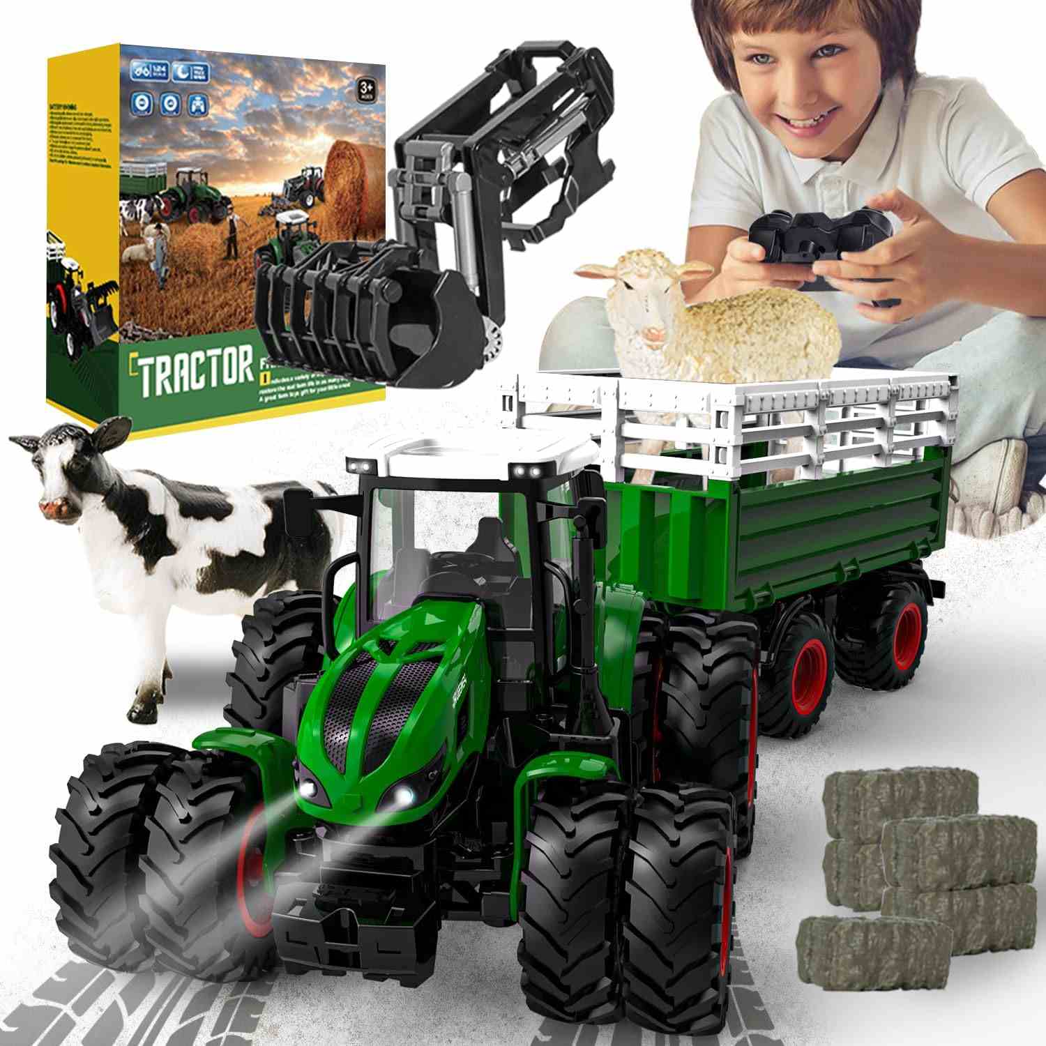 Gohero RC Tractor Set