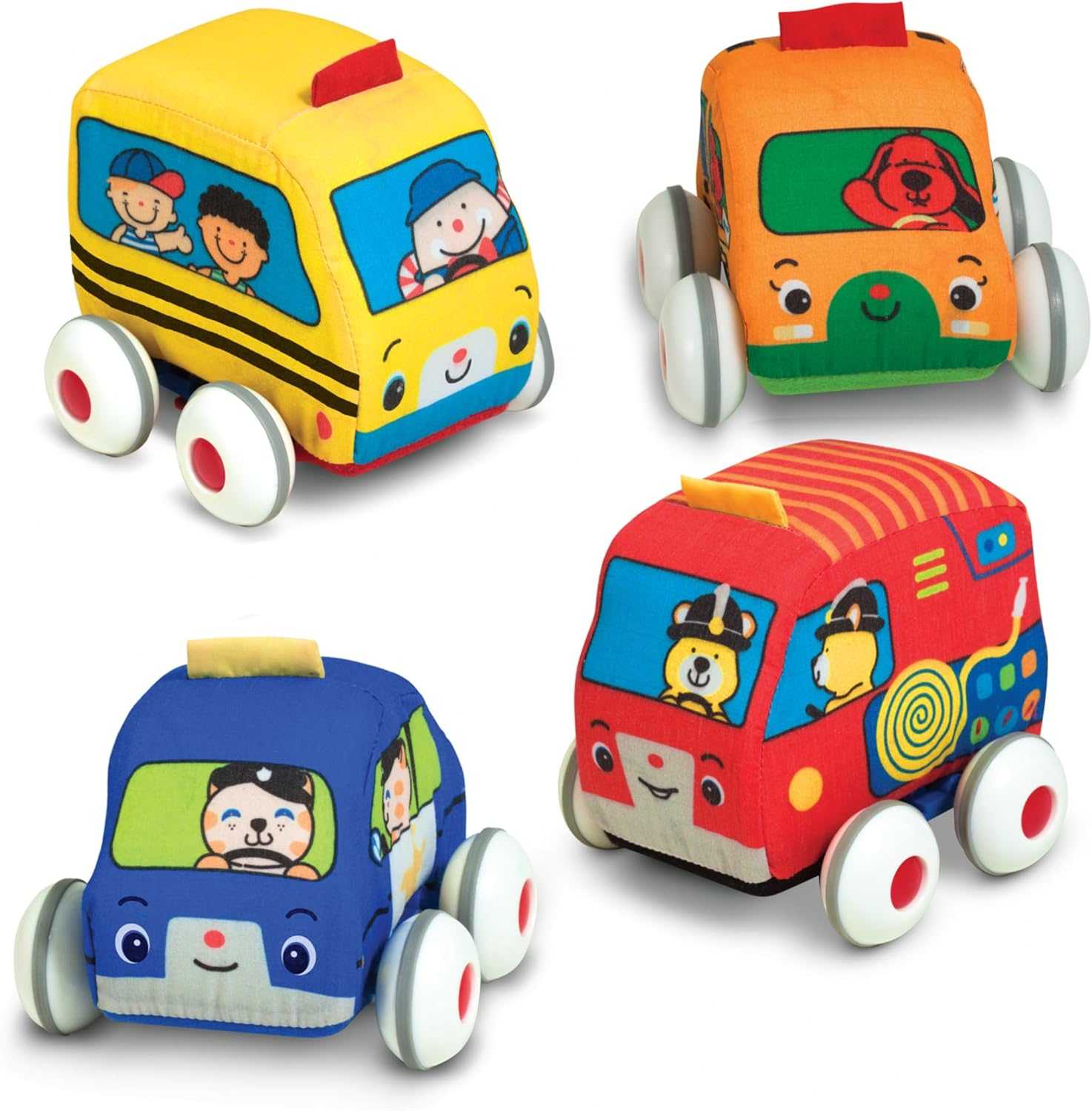 Melissa & Doug Soft Baby Vehicle Toy Set
