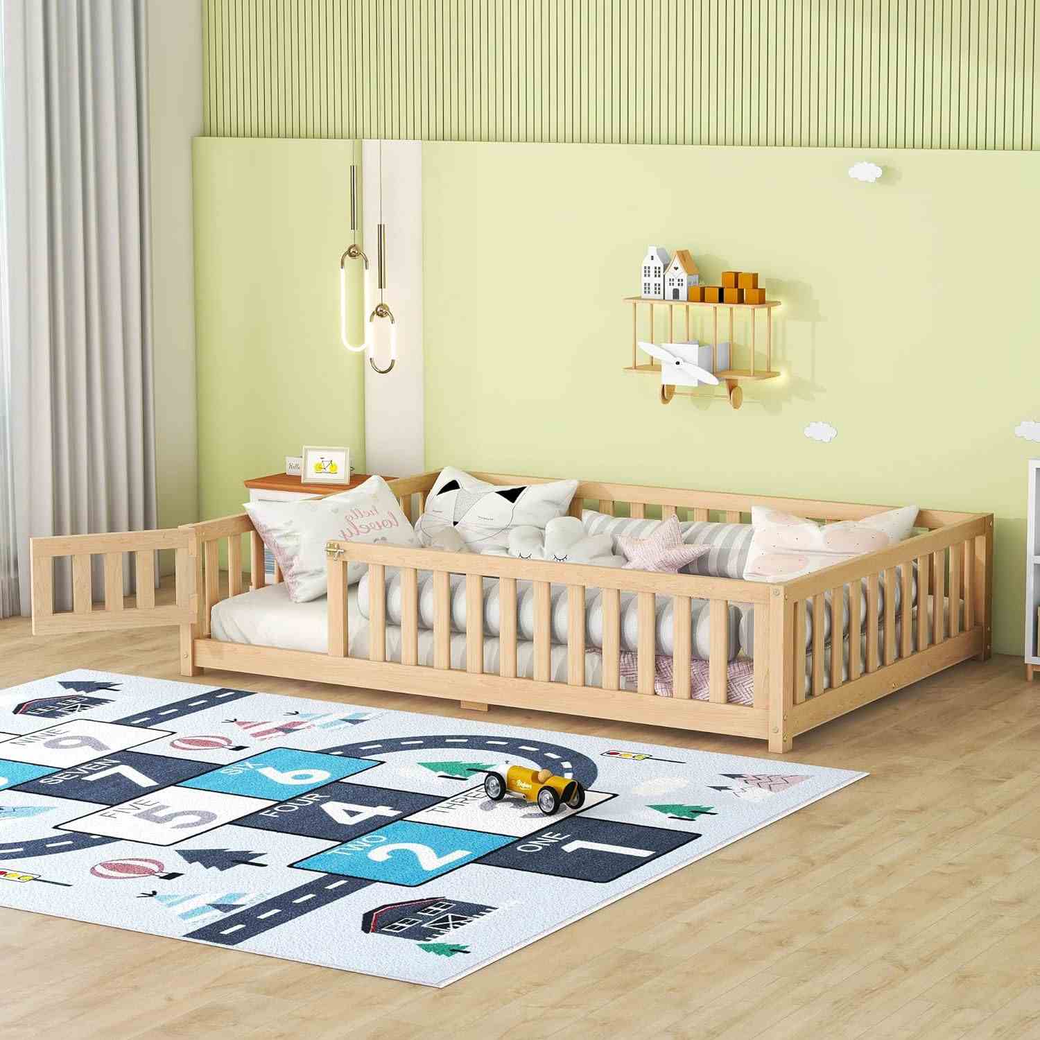 ROCKINGRUN Full Size Montessori Floor Bed