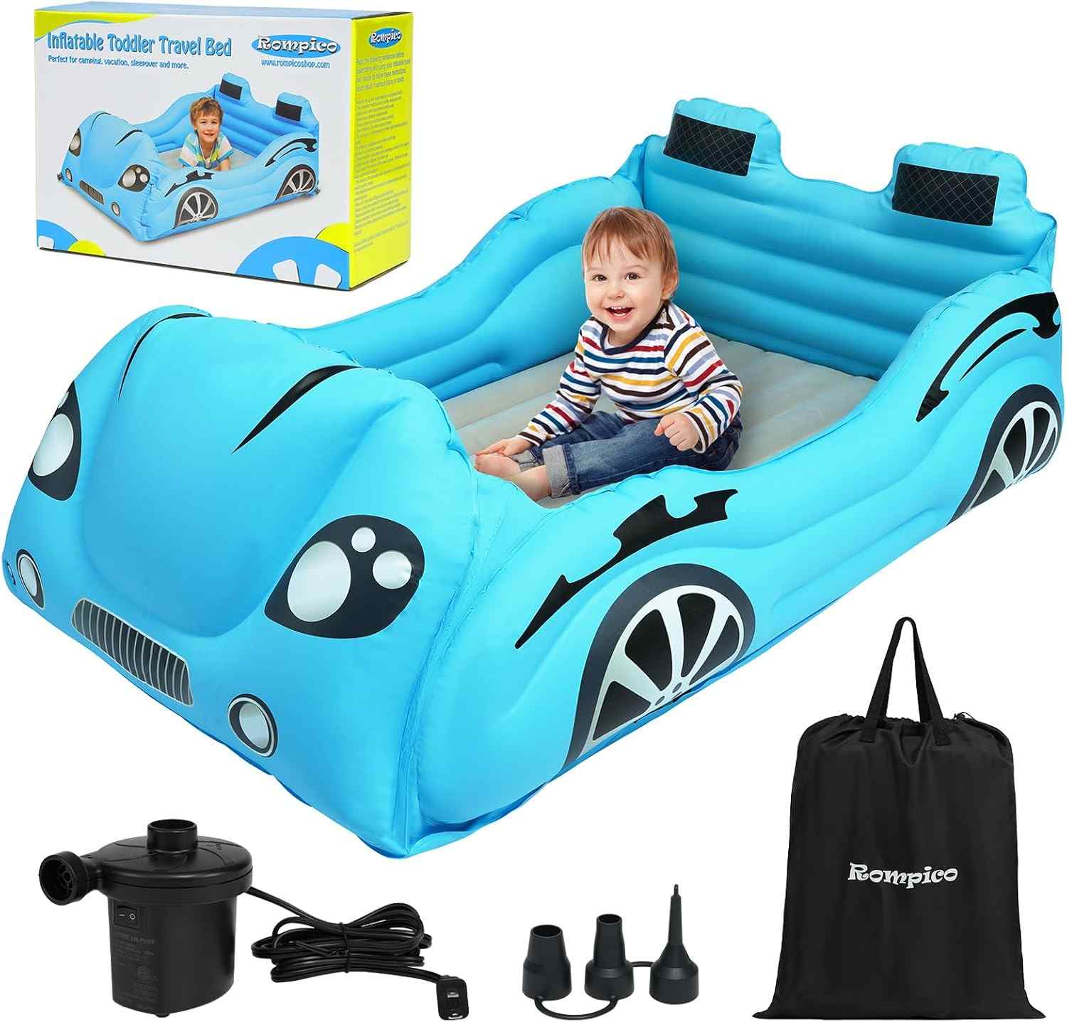 ROMPICO Inflatable Toddler Travel Bed