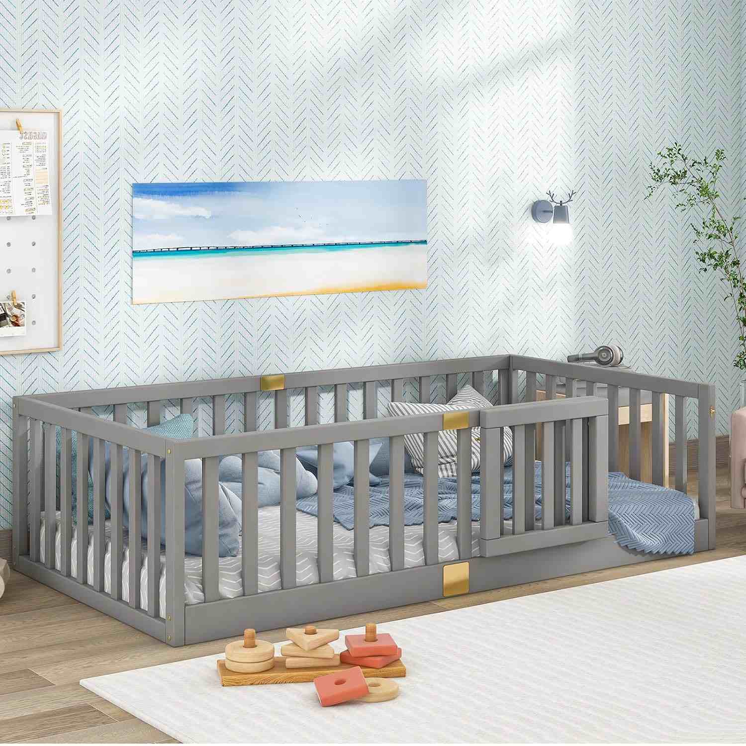 Tatub Montessori Twin Floor Bed