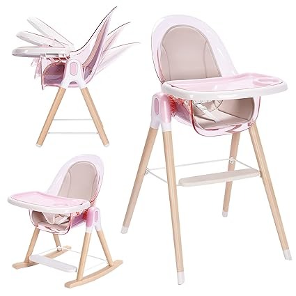 Tiny Dreny 7-in-1 Convertible Wooden High Chair