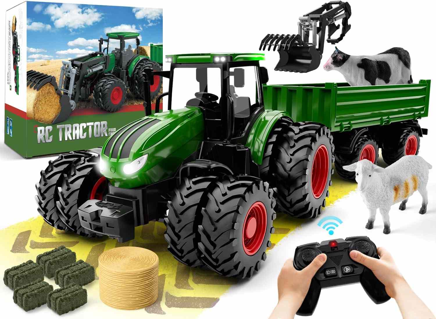Uarzt Remote Control Tractor Toy