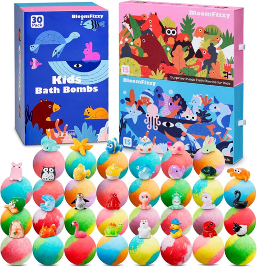 bloomfizzy bath bombs set - surprise toys inside