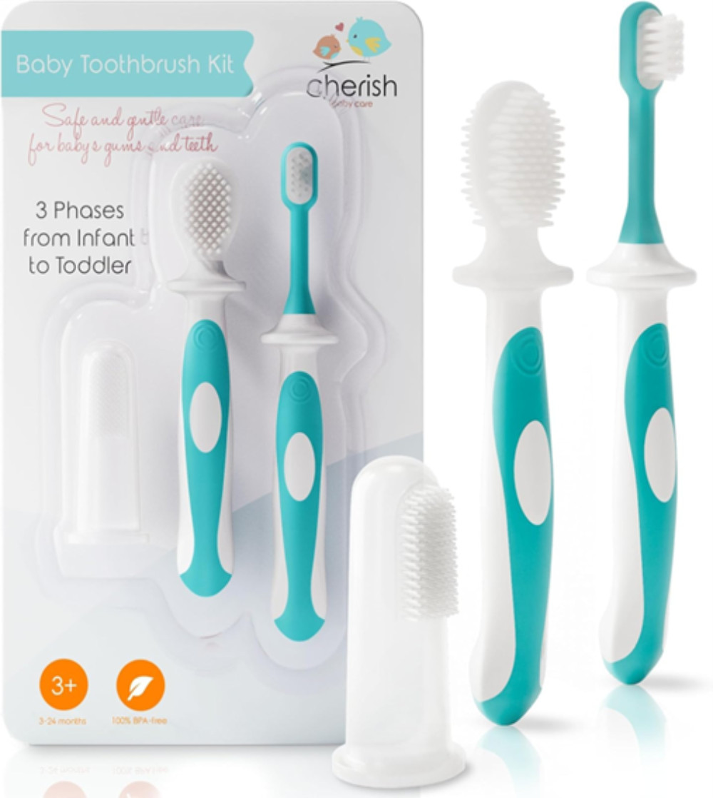 cherish baby care toothbrush set - runner up alternative