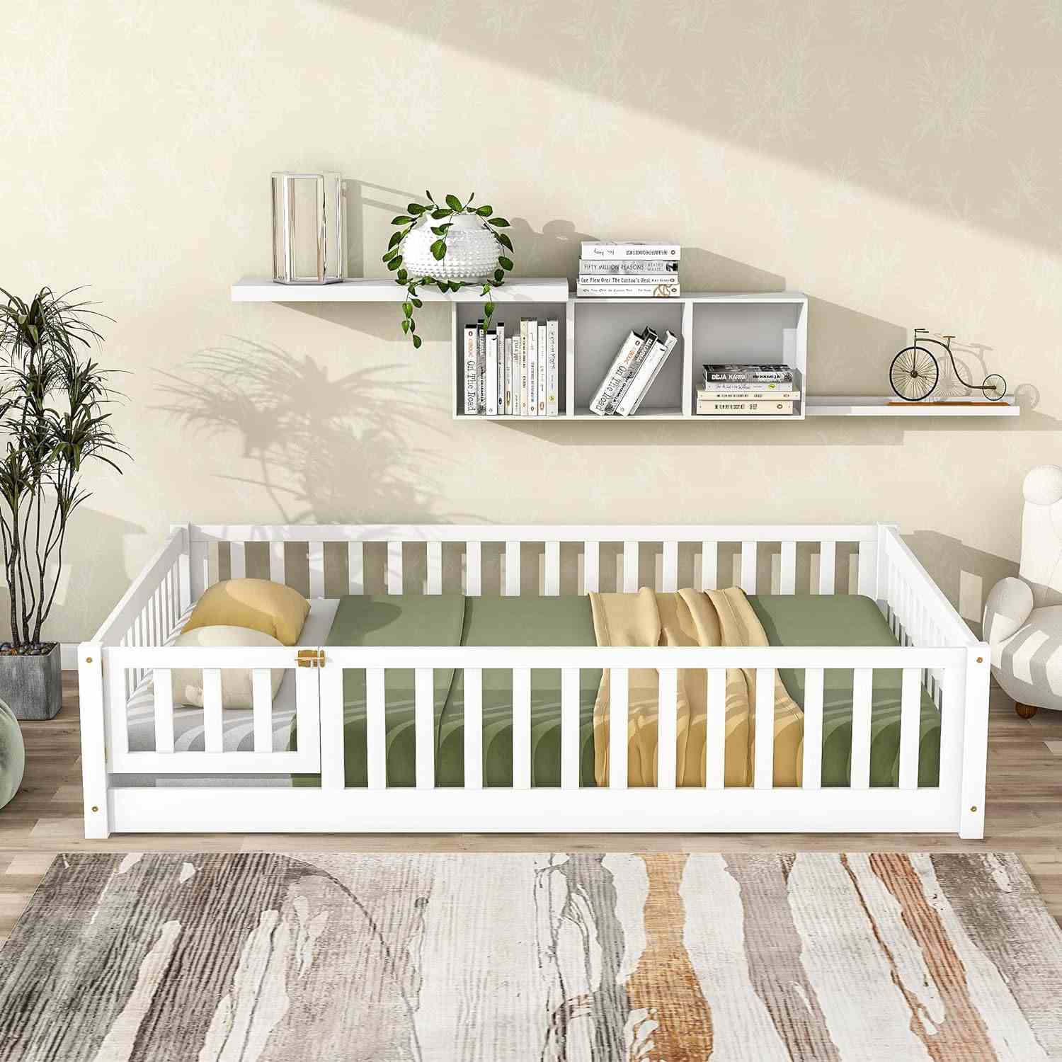i-POOK Twin Floor Bed for Children