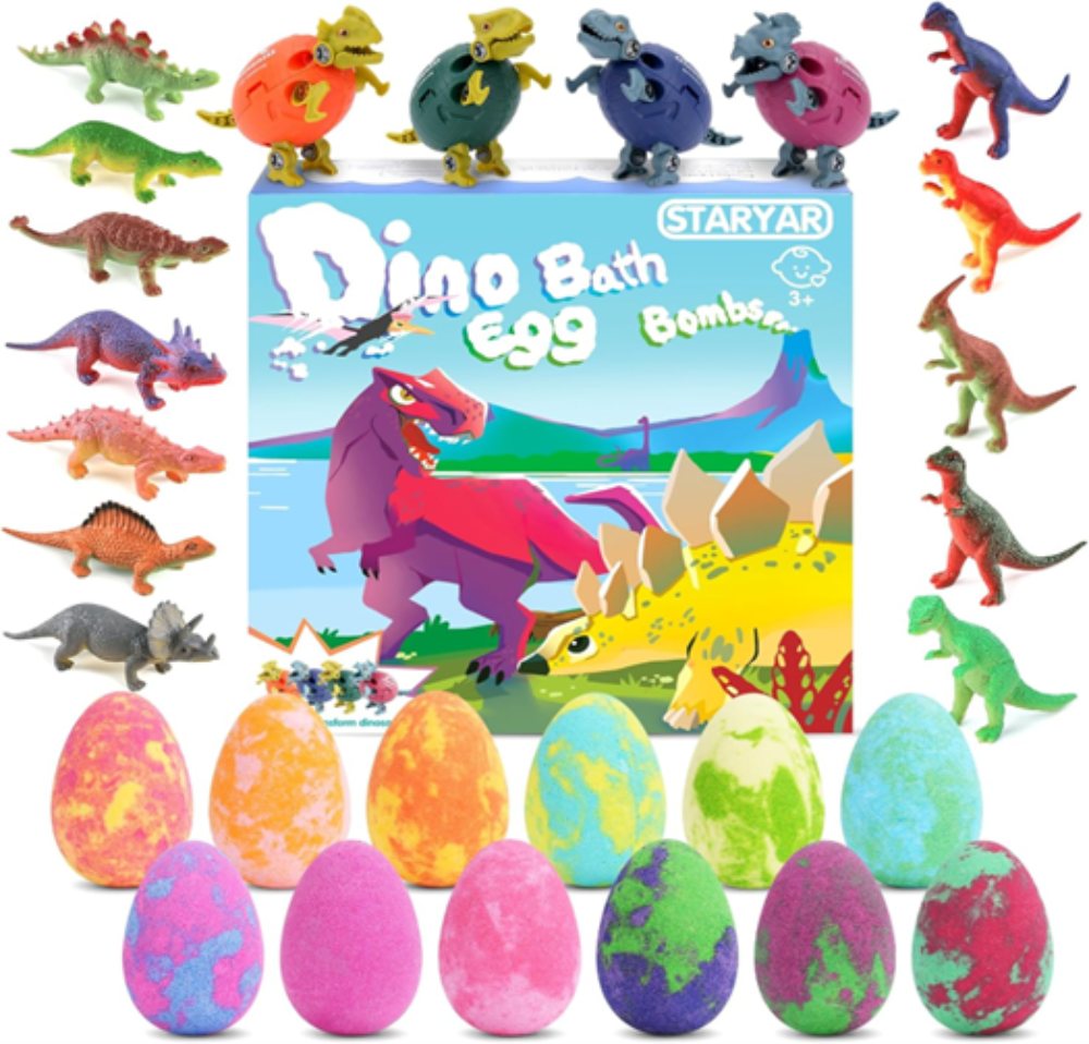 staryar dinosaur bath bombs - organic bath bombs