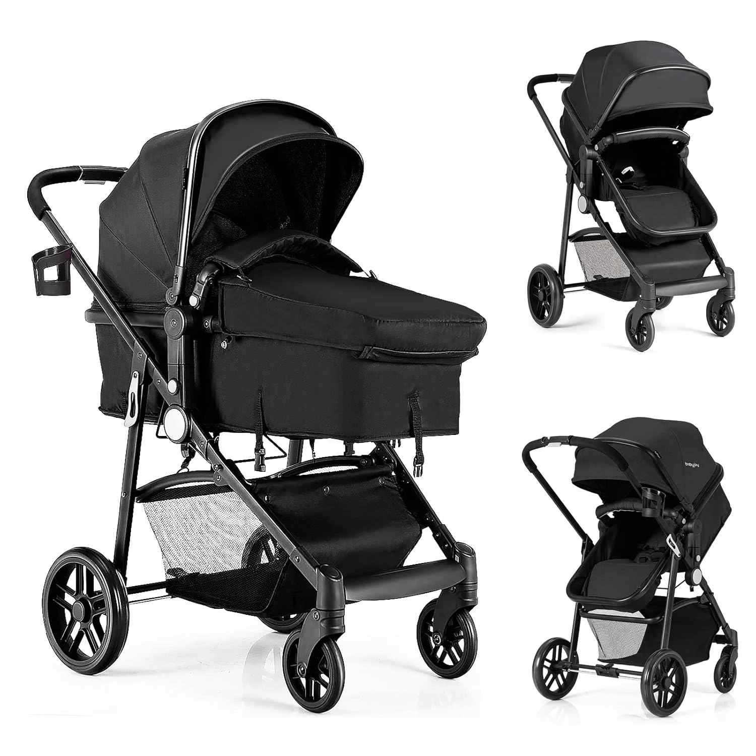 BABY JOY 2-in-1 Convertible Stroller